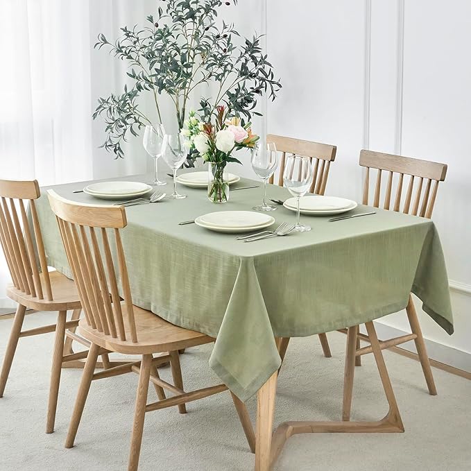 maxmill Lux Faux Linen Table Cloth by maxmill