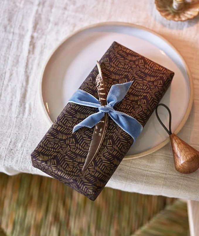 Light Blue Christmas Velvet Ribbon - Image 4