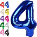 40 Inch Night Blue Large Number 4 Balloons, Giant Foil Number Four 14 24 34 40 by Upgesy
