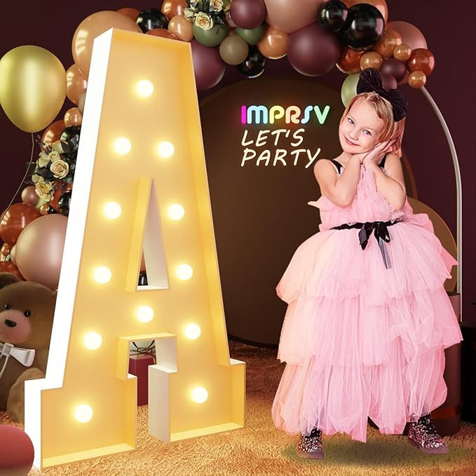 imprsv 4FT Marquee Letters Large Light Up Letters by Letsmakeitimpressive