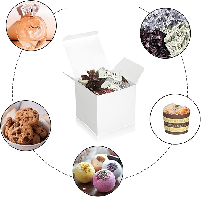 50 Pack Small Gift Boxes, Cupcake Boxes, Candy Boxes - Image 4