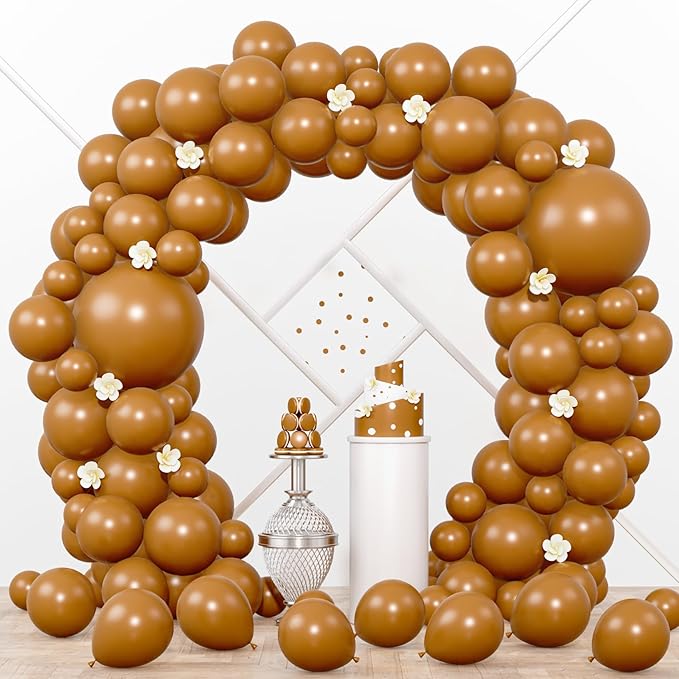 90pack Khaki Balloons Different Size 18/12/10/5 Inch Khaki Balloon Garland Arch by Voircoloria