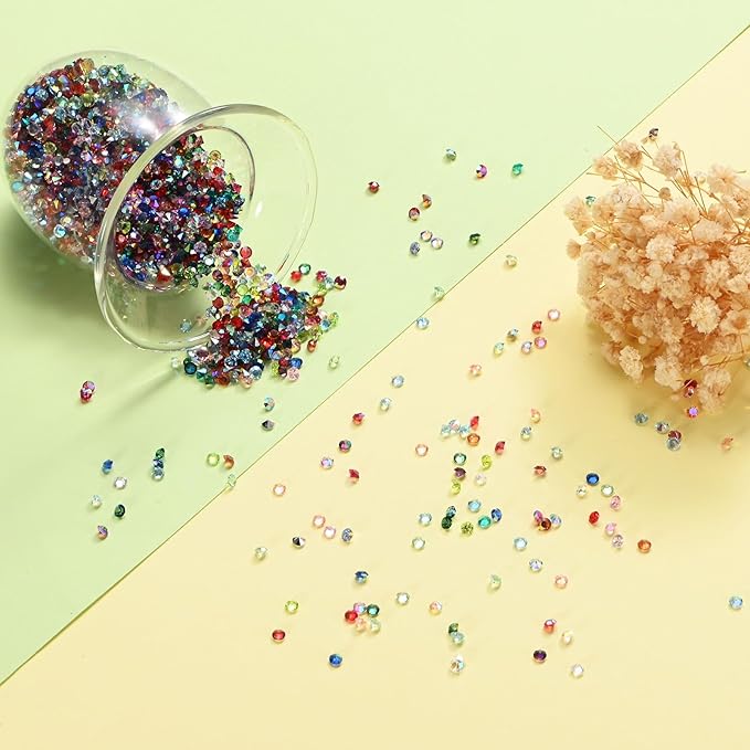 14400-Pack Acrylic Diamonds, 0.12 Inch/3mm Wedding Table Scatter Confetti - Image 2
