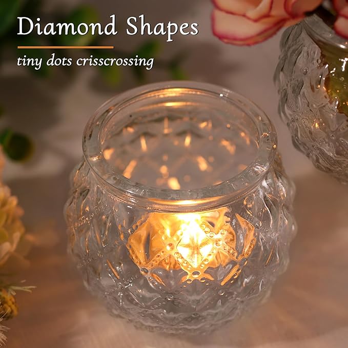 DARJEN 48Pcs Clear Votive Candle Holders - Image 2
