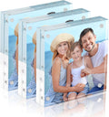 HOUSE DAY Acrylic Picture Frames 4x4, 3 Pack Magnetic 4 x 4 Picture Frame by HOUSEDAY