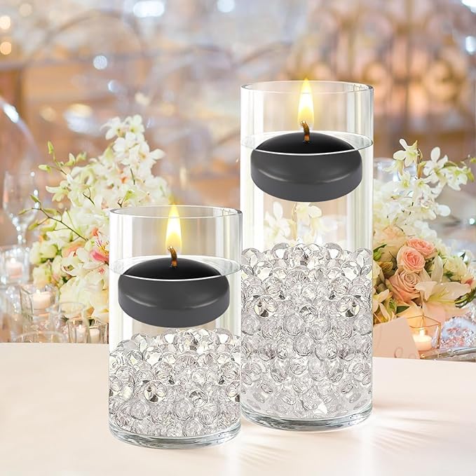 Black 3-Inch Floating Candles - Image 7