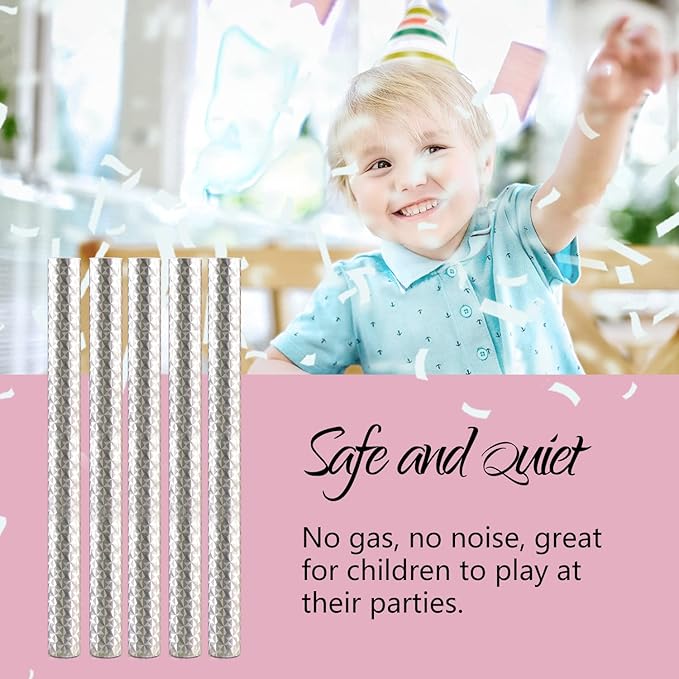 BATTIFE 21Pack White Confetti Wands, 14 Inch Tissue Paper Confetti, Flick - Image 3