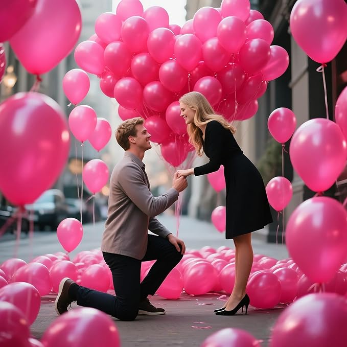 KAWKALSH Hot Pink Balloon 12 Inch - Image 5