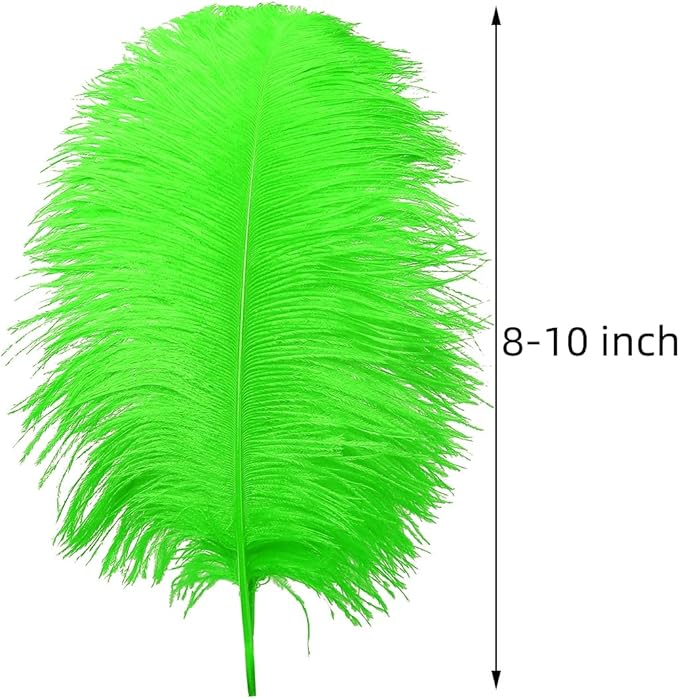 Ballinger Lime Green Ostrich Feathers - Image 3