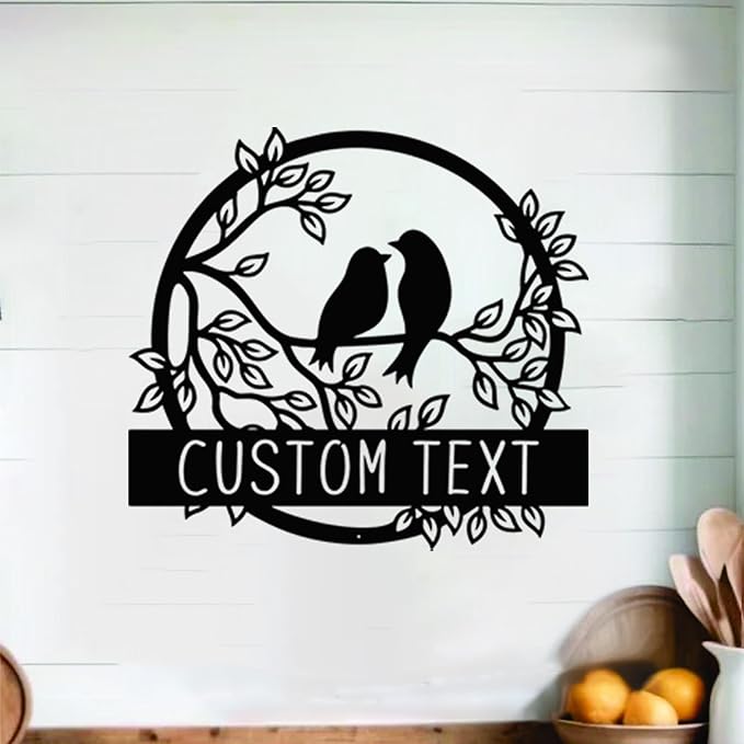 NAZENTI Personalized Metal Sign Love Bird Gift - Image 6
