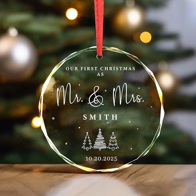 Personalized Glass Ornament 2025 - Image 5
