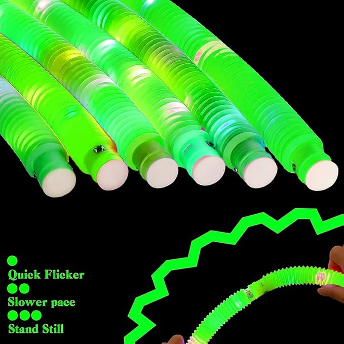 Green 24 Pack Light Up Party Favors Supplies, Bulk Glow Sticks Bracelet - Image 5