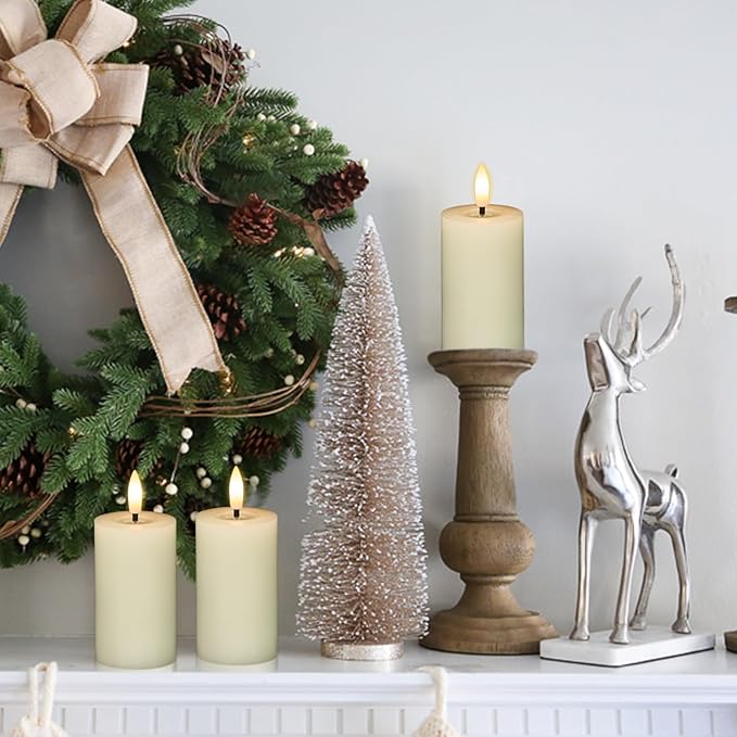 Flameless Candles with Remote Timer, Flickering Pillar Candles - Image 5