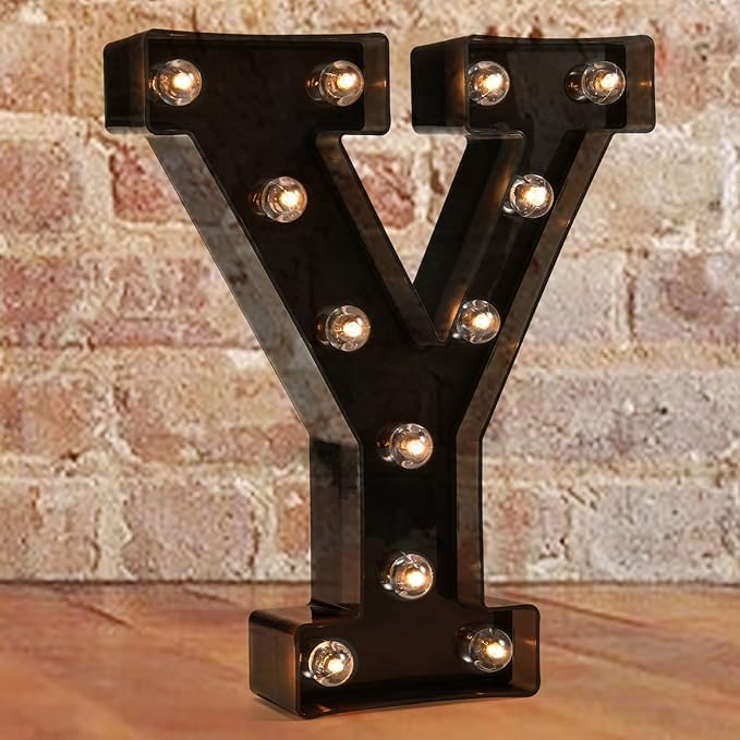 Decorative LED Illuminated Letter Marquee Sign by Pooqla