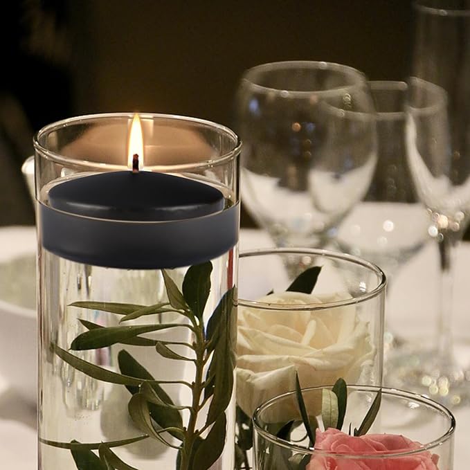 Black 3-Inch Floating Candles - Image 6