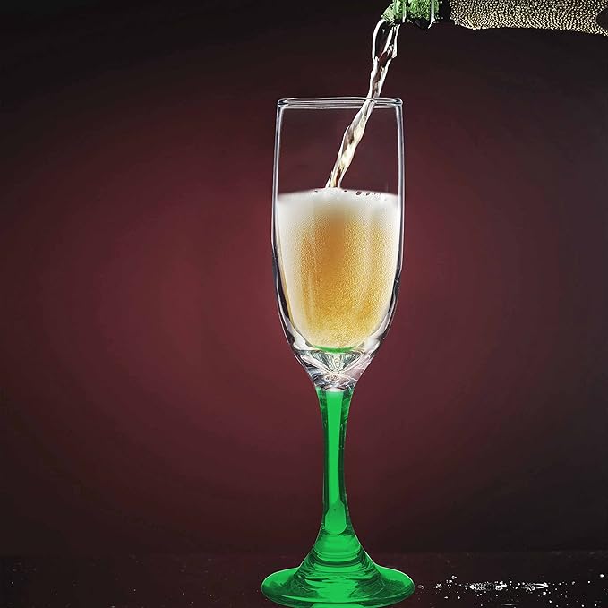 DISCOUNT PROMOS Premiere Champagne Flutes 6.25 oz. Set of 10, Bulk Pack - Image 6