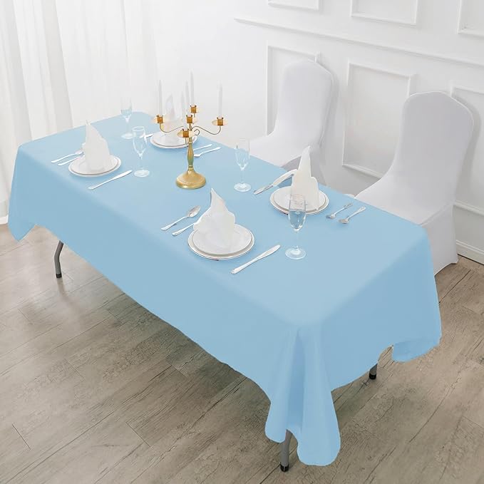 Fokitut 2 Pack Waterproof Rectangle Tablecloth, 60x102 Inch, Stain Resistant - Image 5