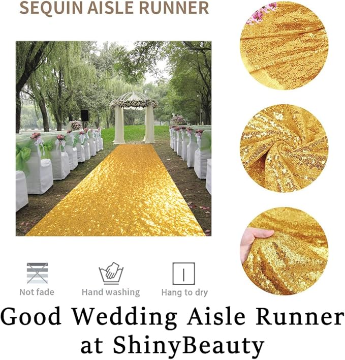 ShinyBeauty Aisle Runners for Weddings Sparkling Aisle Runner Decoration of - Image 6