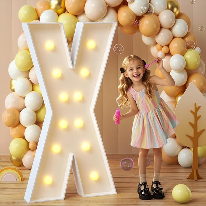 imprsv Marquee Light Up Letters, 4FT Mosaic Letters by Letsmakeitimpressive
