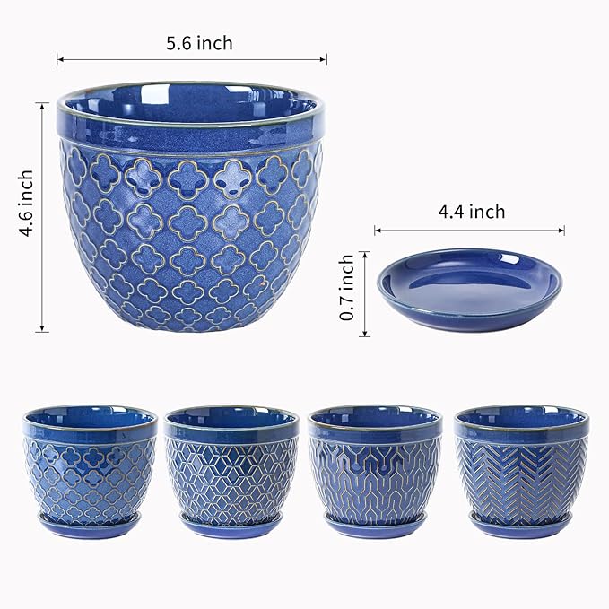 Sureasy Ceramic Indoor Plant Pots - Image 3