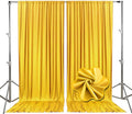 10ft x 10ft Yellow Backdrop Curtains by Tisspoms