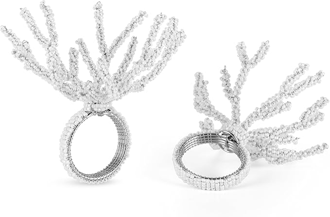 Beaded Napkin Rings Set for Dining Table - Image 7