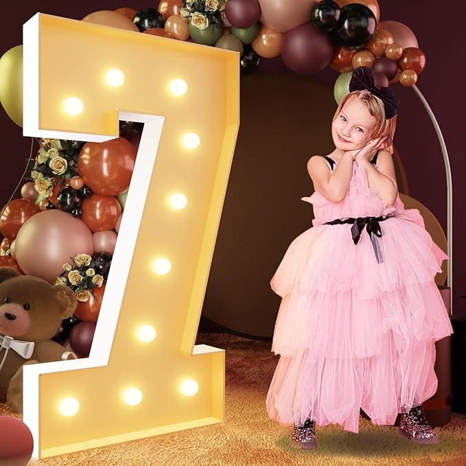 imprsv 4FT Marquee Numbers, Light Up Numbers 7 by Letsmakeitimpressive