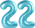 Pearl Blue 22 Number Balloon by Upgesy
