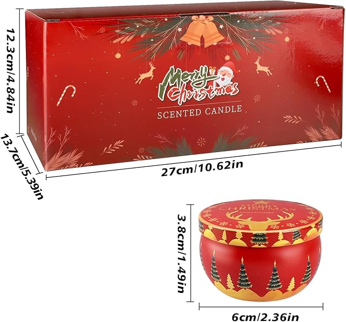 24 Pack Christmas Scented Candles Gift Set - Image 7