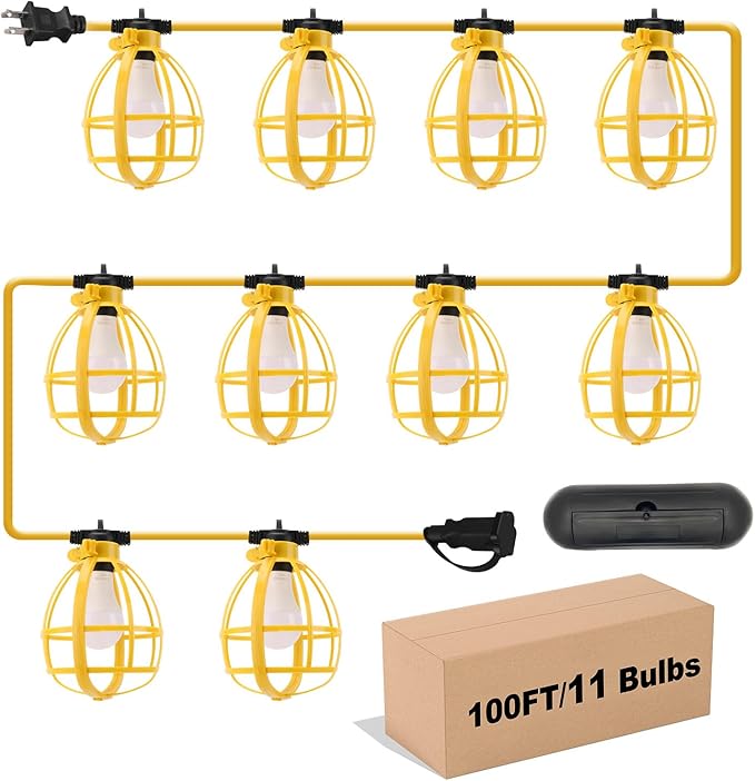 100FT Construction String Lights by Yaoledly