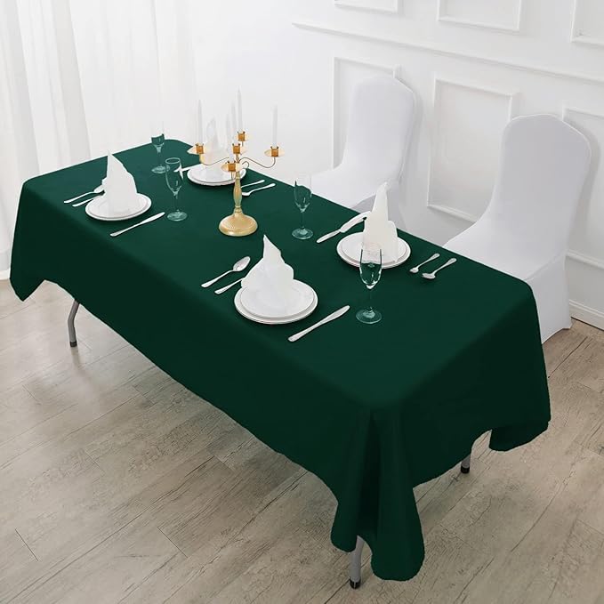Fokitut 2 Pack Waterproof Rectangle Tablecloth, 90x132 Inch, Stain Resistant - Image 5