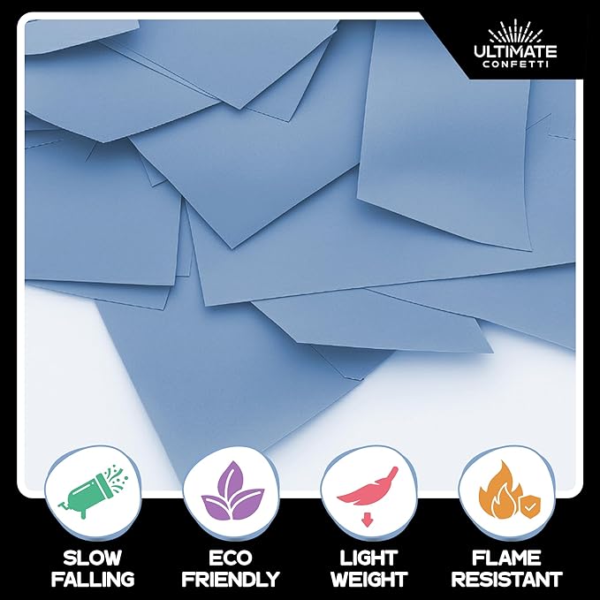 Ultimate Confetti, Baby Blue Biodegradable Confetti - Image 4