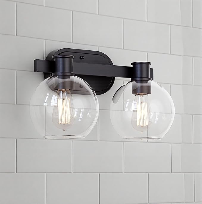 Dan Modern Farmhouse 2-Light Vanity Light Wall Sconce Lighting by tawson