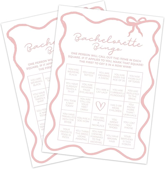 DEEKA 30 PCS Bridal Shower Games Card - Image 9