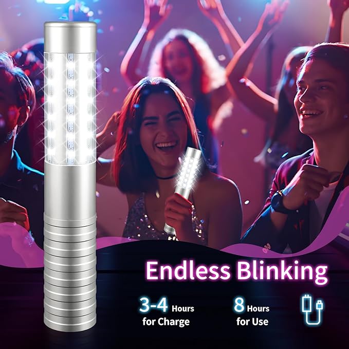 WILON Bottle Service Lights Rechargeable Bottle Service Sparklers Reusable - Image 4