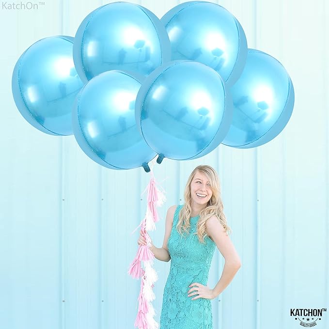 KatchOn, Light Blue Foil Balloons - Image 7