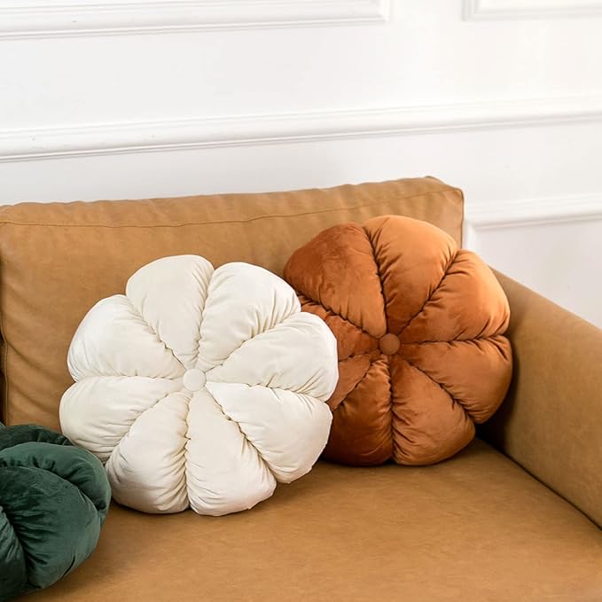 Flower Pillow Cushion Round Decorative Throw Pillow - Image 2