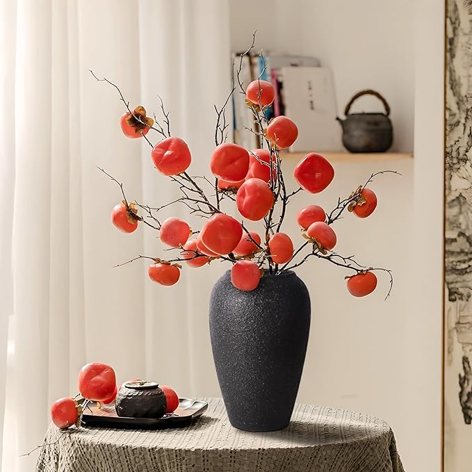 Large Rustic Vase for Flowers, Minimalist Decorative Tall Vase for Living Room - Image 2