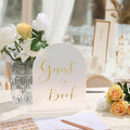 UNIQOOO 10 Pack Acrylic 8x10 Frosted Arch Table Sign by UNIQOOO