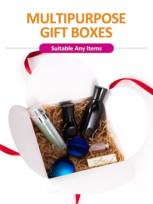 MESHA 8×8×4'' Gift Boxes with Ribbons, Thank you Box - Image 6