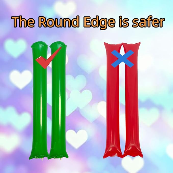48pcs Round Head Boom Sticks Thunder Sticks Cheering Sticks Team Spirit Plastic - Image 3