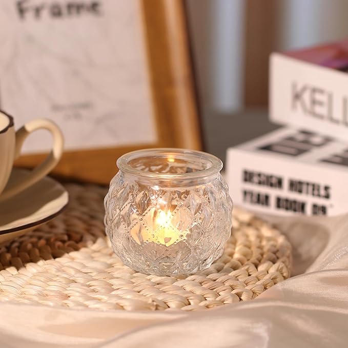 DARJEN 48Pcs Clear Votive Candle Holders - Image 6