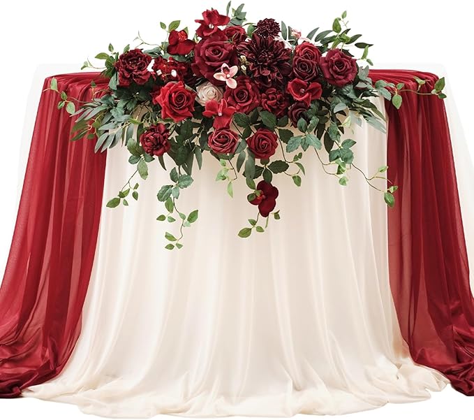 TINGE TIME Artificial Sweetheart Flower Swag by TINGETIME