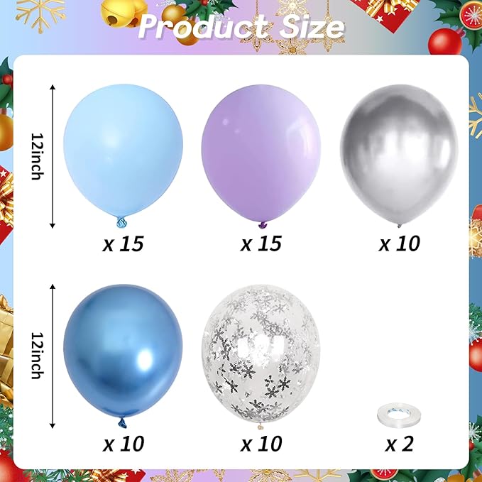 Winter Wonderland Balloons - Image 2