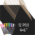 12 Pcs 4 x 6 Acrylic Chalkboard Hanging Sign by MotiMind
