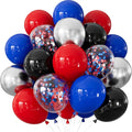 Black Red and Blue Balloons by Adeyoo