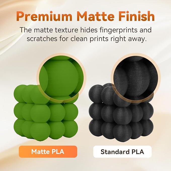 FLASHFORGE PLA Filament 1.75mm +/- 0.02mm, Matte Green 3D Printer Filament 1kg - Image 4