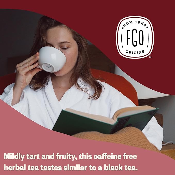 FGO Organic Red Raspberry Leaf Herbal Tea, Eco-Conscious Tea Bags, Caffeine Free - Image 6