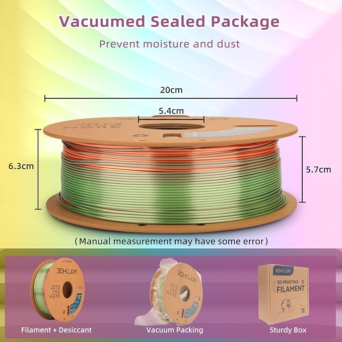 Silk PLA 3D Printer Filament 1.75mm Silk Shiny Fast Gradient Color Change - Image 5