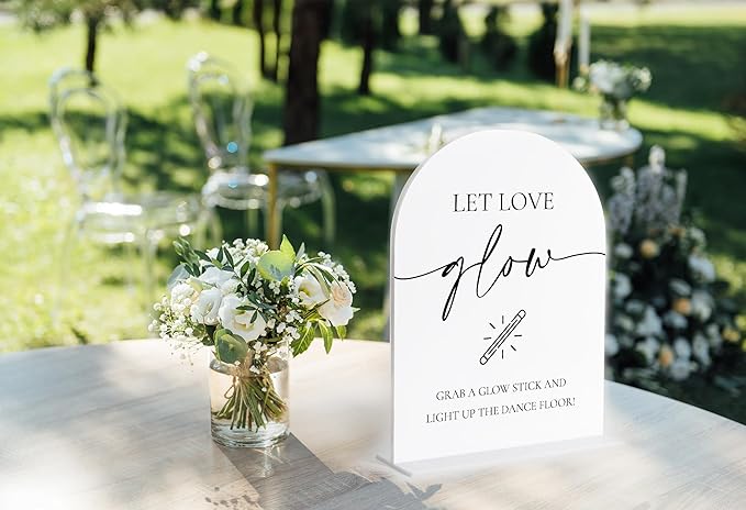 Let Love Glow Sign Wedding, Wedding Dance Floor Props, Bridal Shower Decor - Image 4